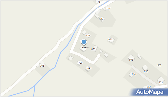 Kamienica, Kamienica, 775, mapa Kamienica