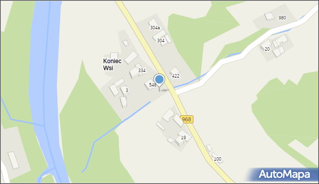 Kamienica, Kamienica, 860, mapa Kamienica