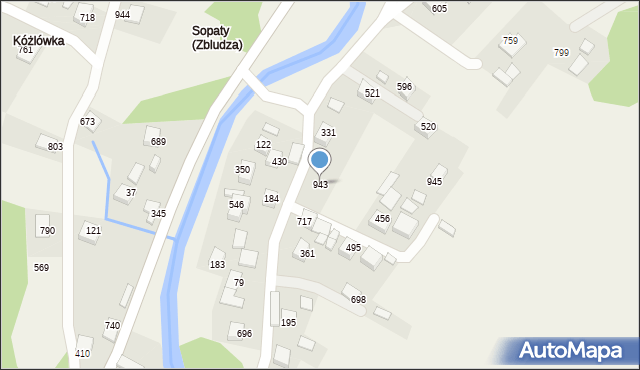 Kamienica, Kamienica, 943, mapa Kamienica