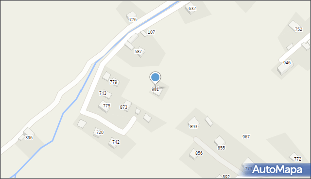 Kamienica, Kamienica, 991, mapa Kamienica