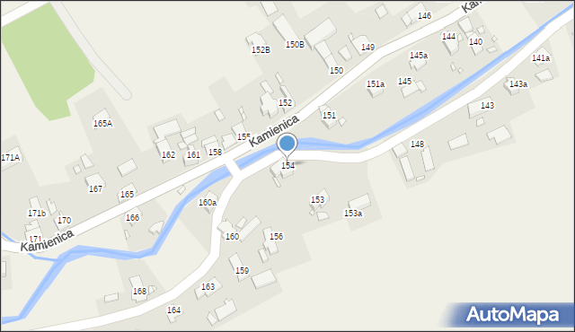 Kamienica, Kamienica, 154, mapa Kamienica