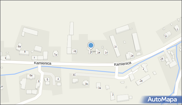 Kamienica, Kamienica, 1f, mapa Kamienica