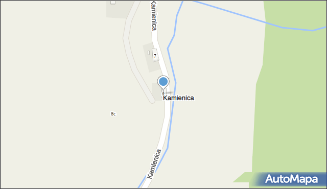 Kamienica, Kamienica, 8, mapa Kamienica