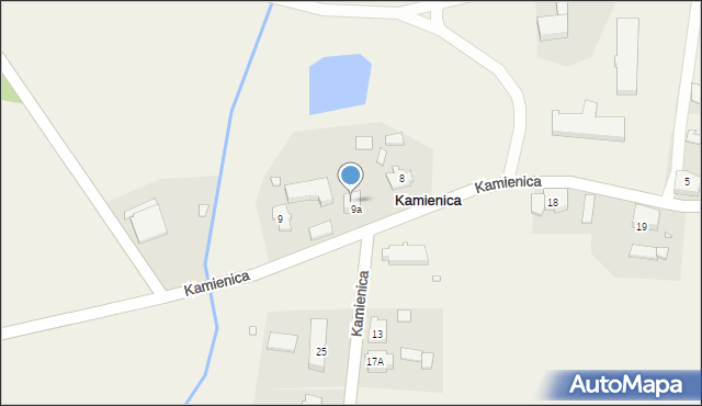 Kamienica, Kamienica, 9b, mapa Kamienica