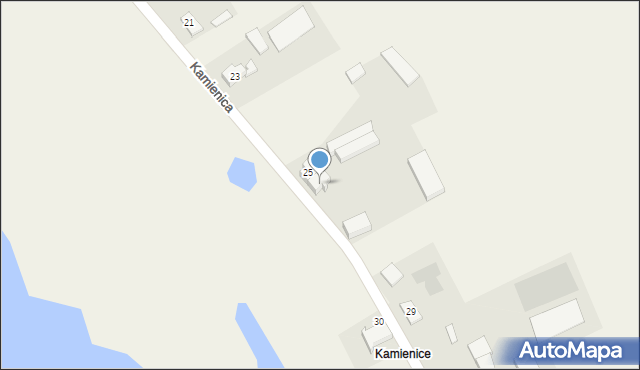 Kamienica, Kamienica, 27, mapa Kamienica