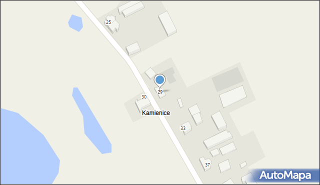 Kamienica, Kamienica, 29, mapa Kamienica