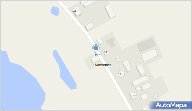 Kamienica, Kamienica, 30, mapa Kamienica