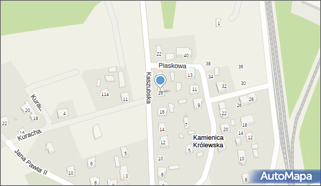 Kamienica Królewska, Kaszubska, 18, mapa Kamienica Królewska