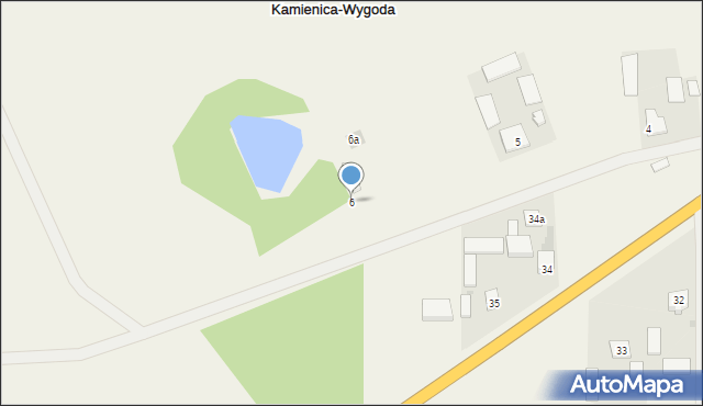 Kamienica-Wygoda, Kamienica-Wygoda, 6, mapa Kamienica-Wygoda