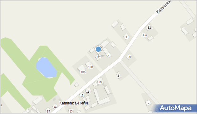 Kamienica-Wygoda, Kamienica-Wygoda, 9A, mapa Kamienica-Wygoda