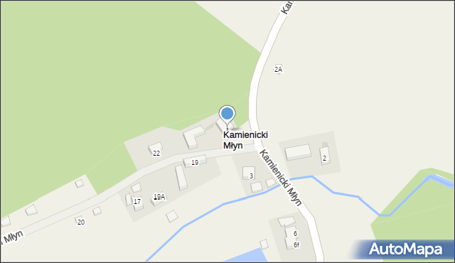 Kamienicki Młyn, Kamienicki Młyn, 1, mapa Kamienicki Młyn