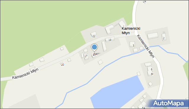 Kamienicki Młyn, Kamienicki Młyn, 19A, mapa Kamienicki Młyn