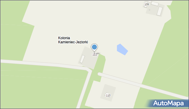 Kamieniec, Kamieniec, 111, mapa Kamieniec