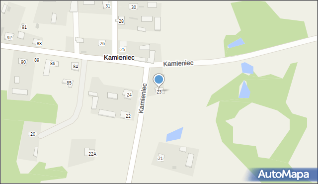 Kamieniec, Kamieniec, 23, mapa Kamieniec