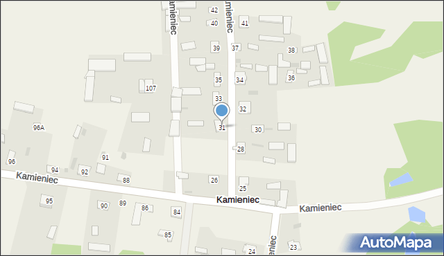 Kamieniec, Kamieniec, 31, mapa Kamieniec