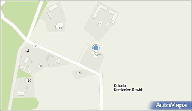 Kamieniec, Kamieniec, 7A, mapa Kamieniec