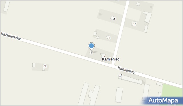 Kamieniec, Kamieniec, 2, mapa Kamieniec