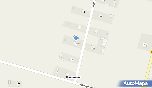 Kamieniec, Kamieniec, 3, mapa Kamieniec