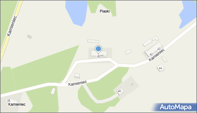 Kamieniec, Kamieniec, 41, mapa Kamieniec