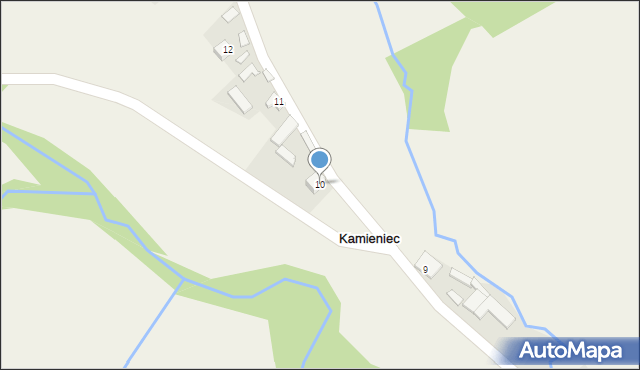 Kamieniec, Kamieniec, 10, mapa Kamieniec