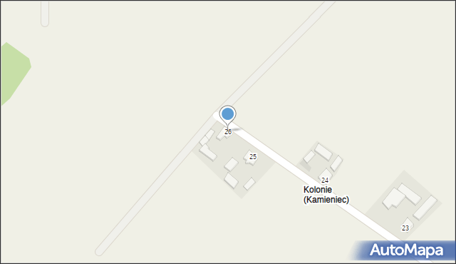 Kamieniec, Kamieniec, 26, mapa Kamieniec