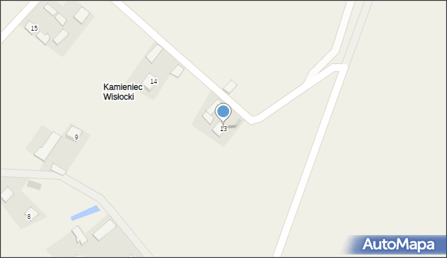 Kamieniec, Kamieniec, 13, mapa Kamieniec