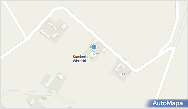 Kamieniec, Kamieniec, 14, mapa Kamieniec