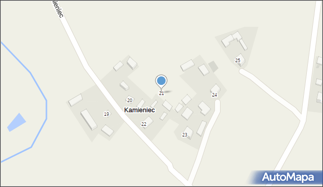 Kamieniec, Kamieniec, 21, mapa Kamieniec