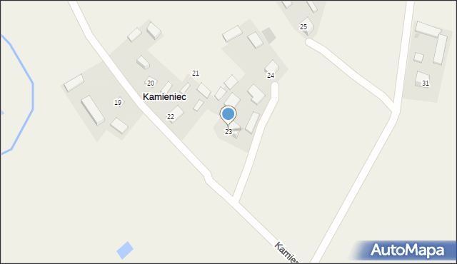 Kamieniec, Kamieniec, 23, mapa Kamieniec