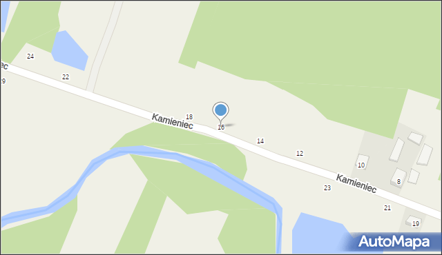 Kamieniec, Kamieniec, 16, mapa Kamieniec