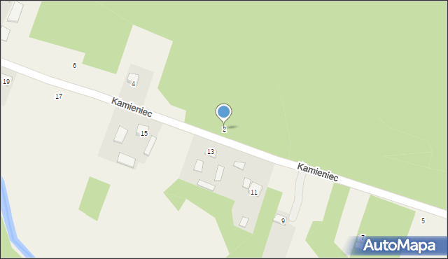 Kamieniec, Kamieniec, 2, mapa Kamieniec