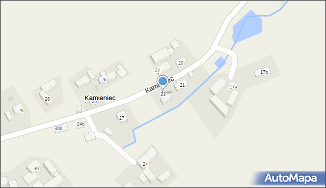 Kamieniec, Kamieniec, 23, mapa Kamieniec