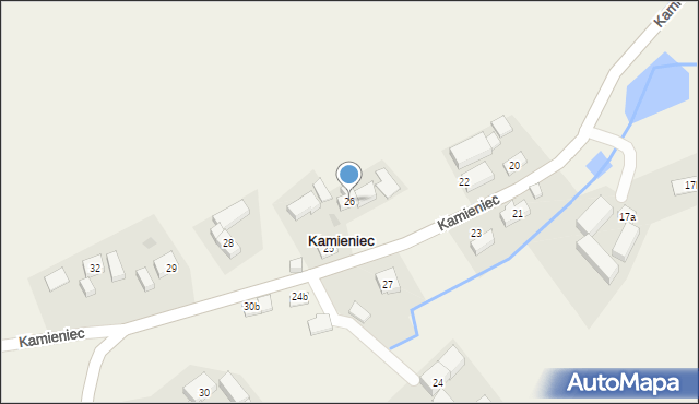 Kamieniec, Kamieniec, 26, mapa Kamieniec