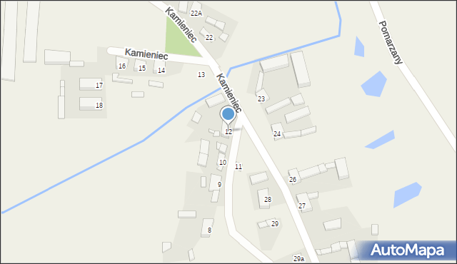 Kamieniec, Kamieniec, 12, mapa Kamieniec