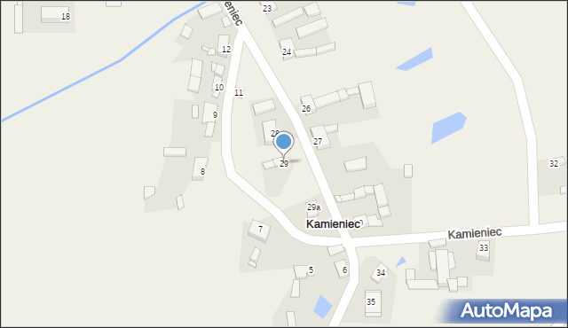 Kamieniec, Kamieniec, 29, mapa Kamieniec