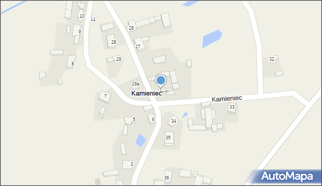 Kamieniec, Kamieniec, 30, mapa Kamieniec