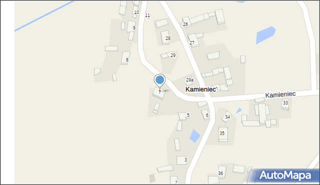 Kamieniec, Kamieniec, 7, mapa Kamieniec