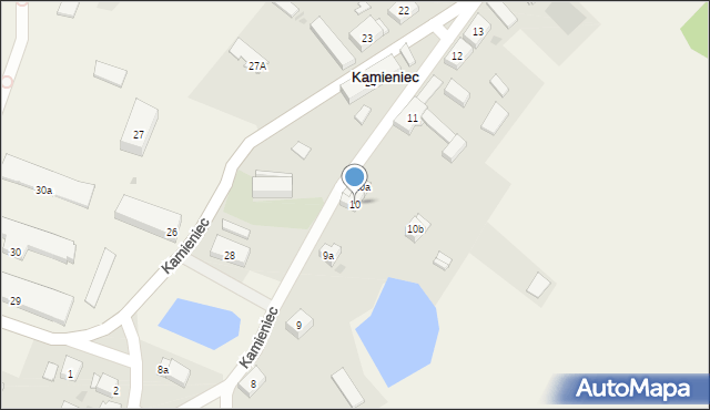 Kamieniec, Kamieniec, 10, mapa Kamieniec