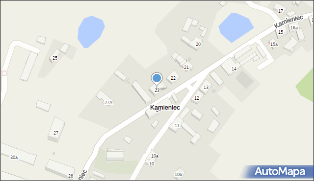 Kamieniec, Kamieniec, 23, mapa Kamieniec