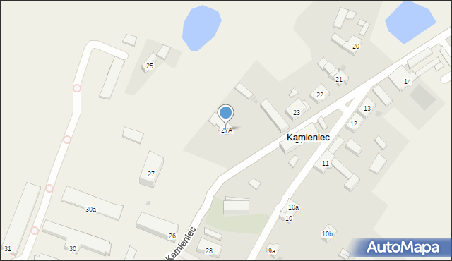 Kamieniec, Kamieniec, 27A, mapa Kamieniec