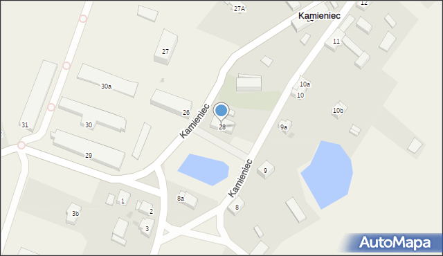 Kamieniec, Kamieniec, 28, mapa Kamieniec