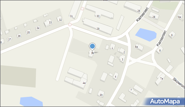 Kamieniec, Kamieniec, 3b, mapa Kamieniec