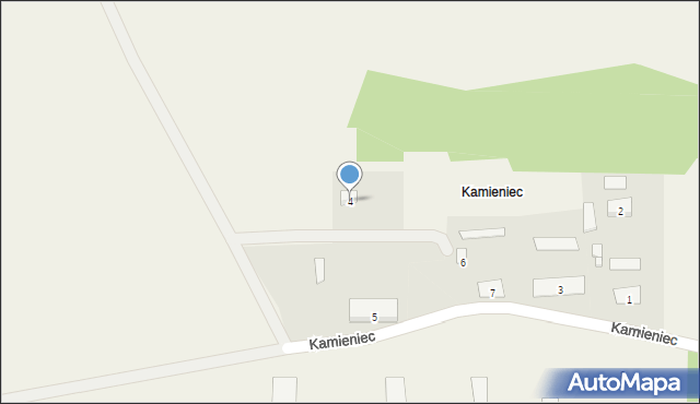 Kamieniec, Kamieniec, 4, mapa Kamieniec