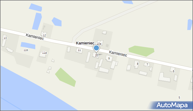 Kamieniec, Kamieniec, 10, mapa Kamieniec