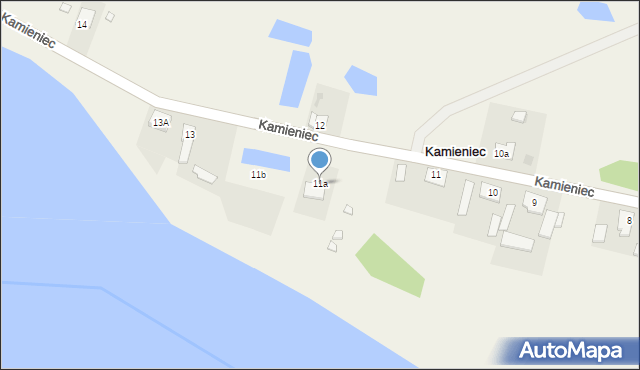 Kamieniec, Kamieniec, 11a, mapa Kamieniec