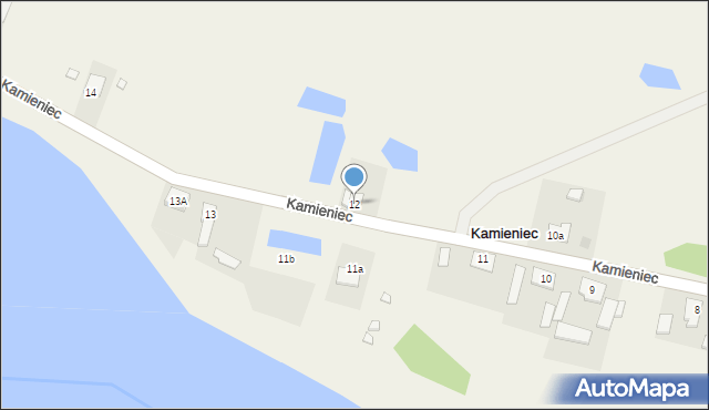 Kamieniec, Kamieniec, 12, mapa Kamieniec