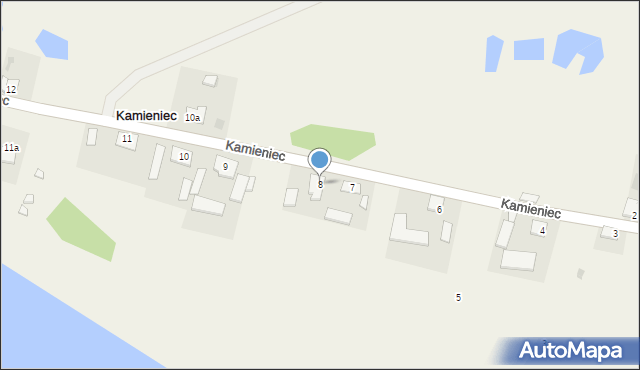 Kamieniec, Kamieniec, 8, mapa Kamieniec