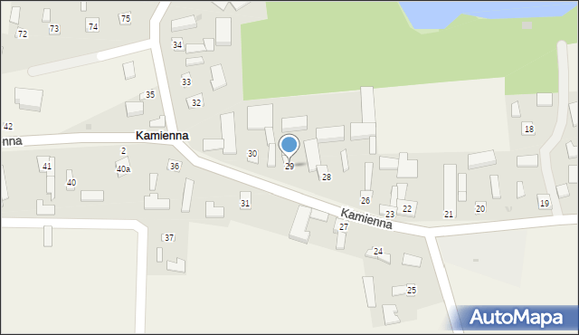 Kamienna, Kamienna, 29, mapa Kamienna