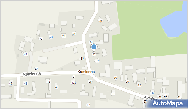 Kamienna, Kamienna, 33, mapa Kamienna