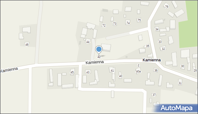 Kamienna, Kamienna, 42, mapa Kamienna